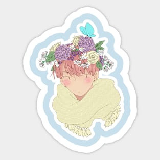 Flower Crown Sticker